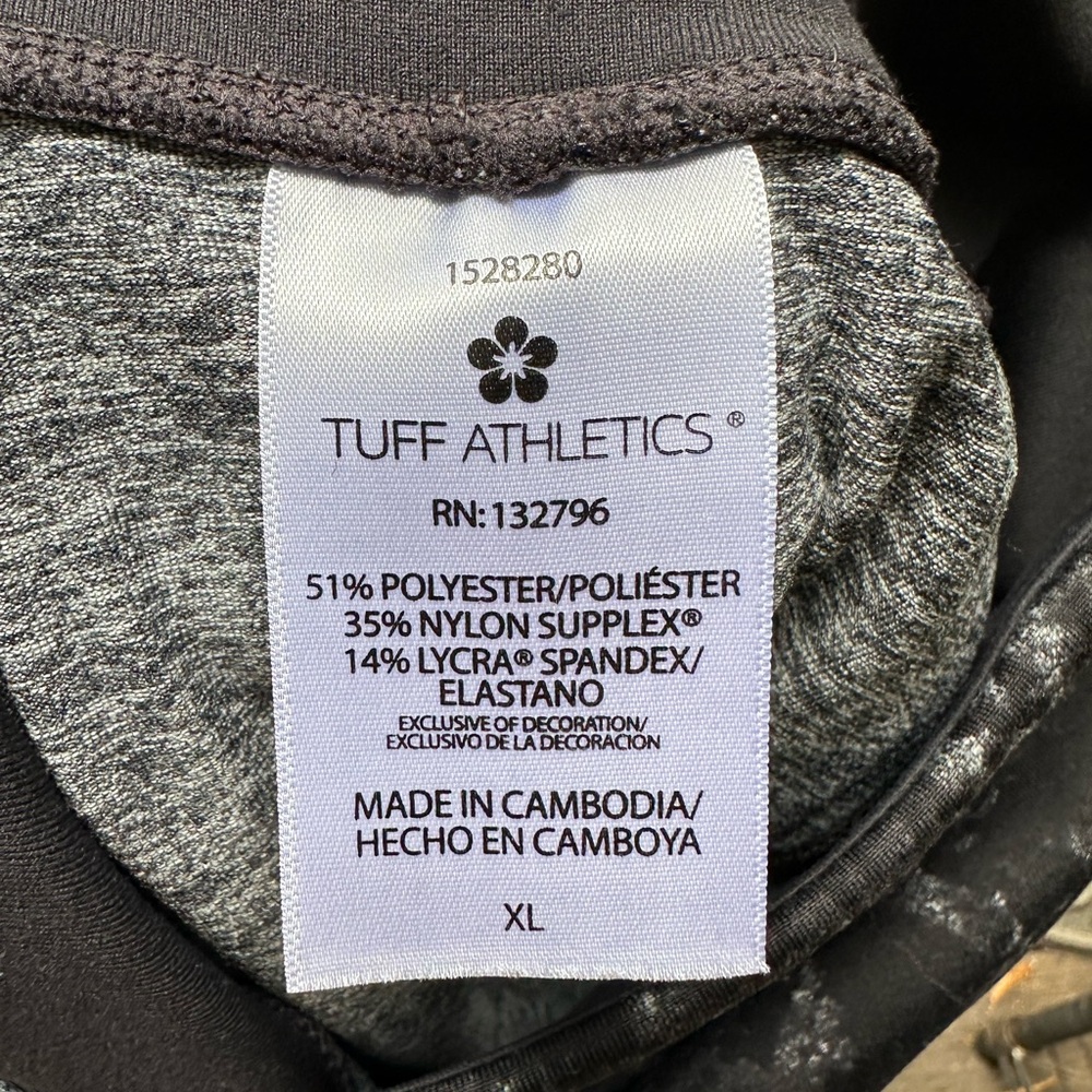TUFF ATHLETICS Women's High Waisted Legging with Pockets Plus Size XL Flattering - Picture 11 of 12